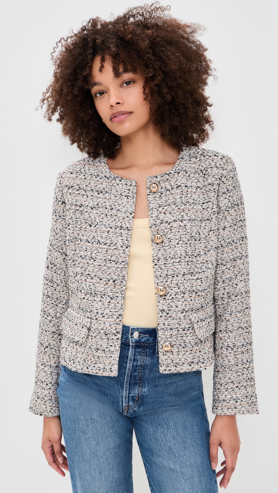 The Lady Jacket Pink Tweed