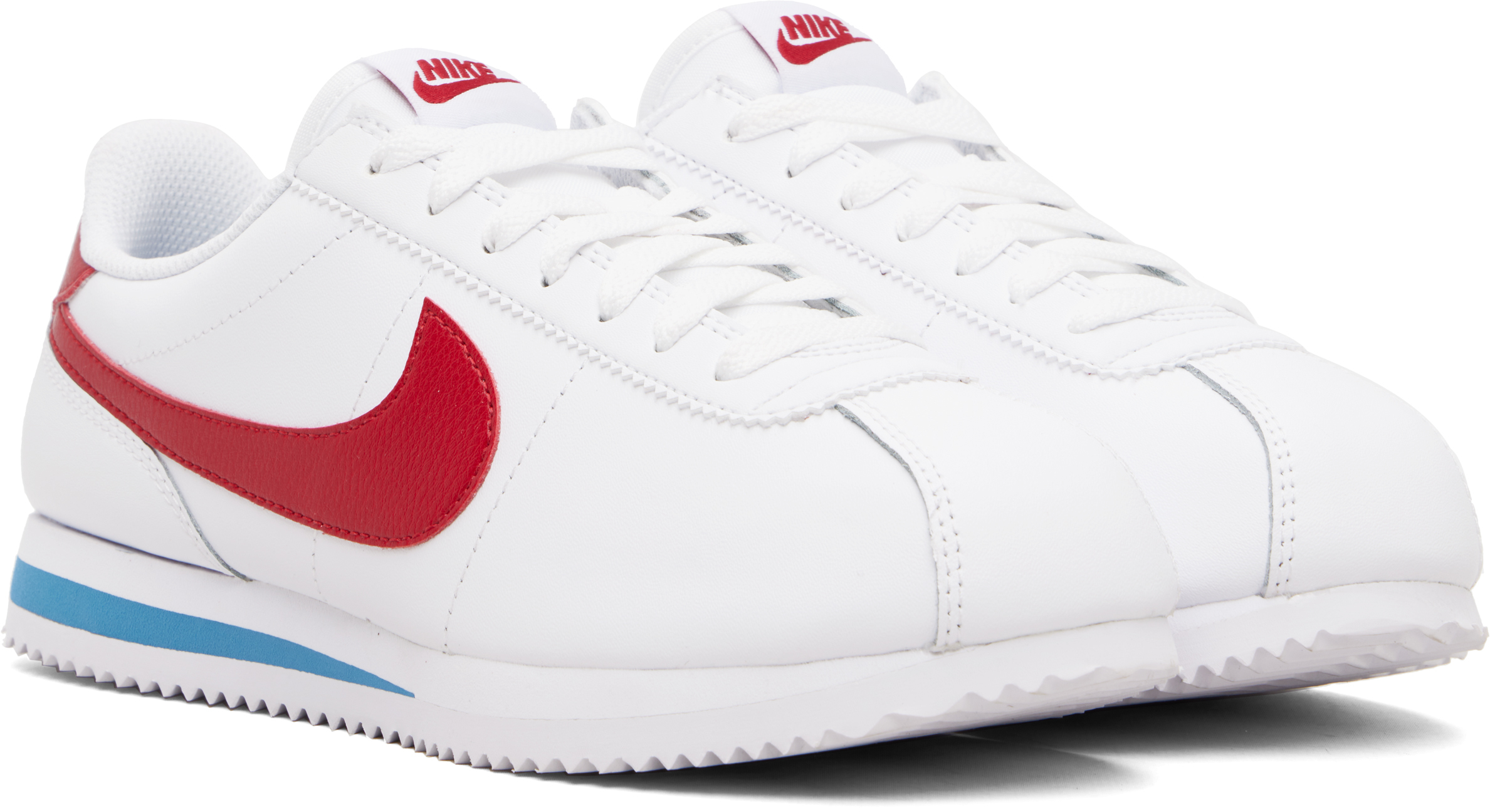 White Cortez Leather Sneakers