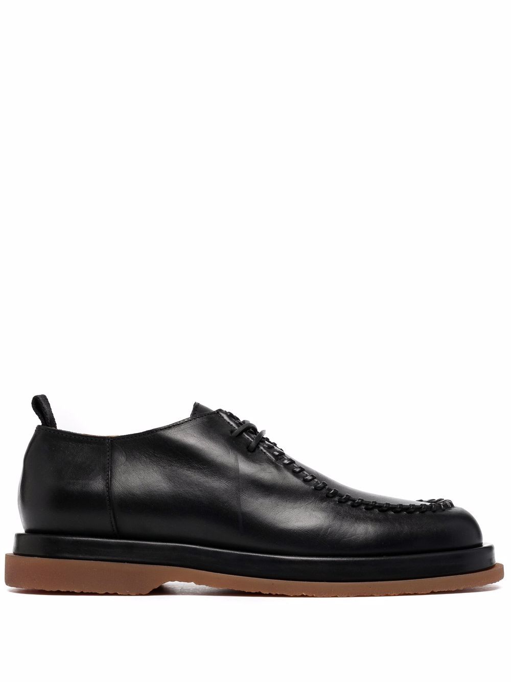 Leather derby shoes - Black
