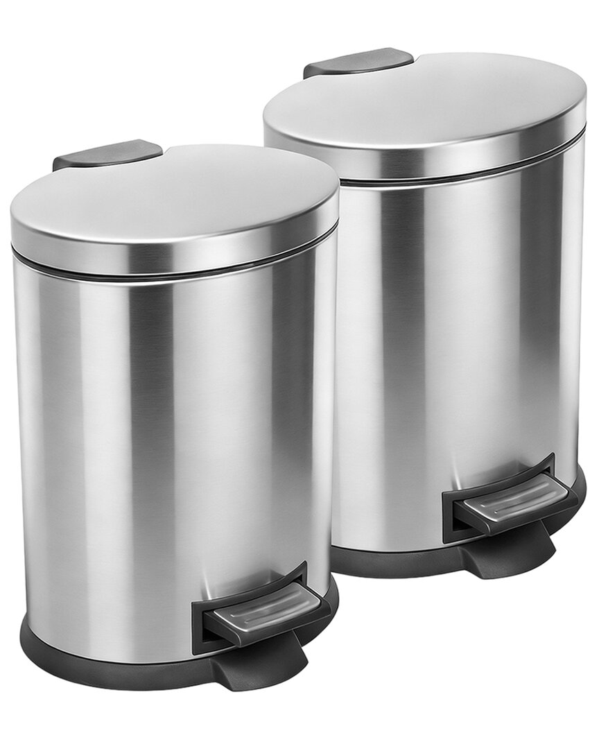 Stainless Steel Trash Cans (2 Pack)