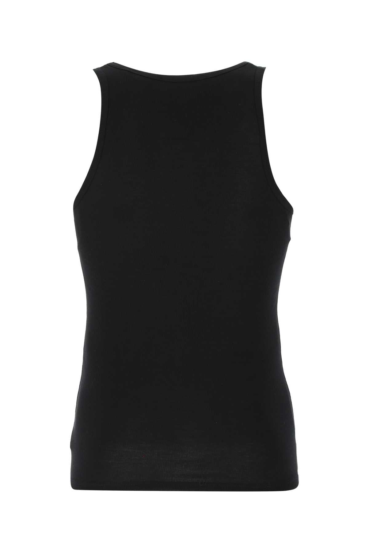 Tom Ford Men's Tank Top With Logo in Black | Size Large | T4D101210 Color 002