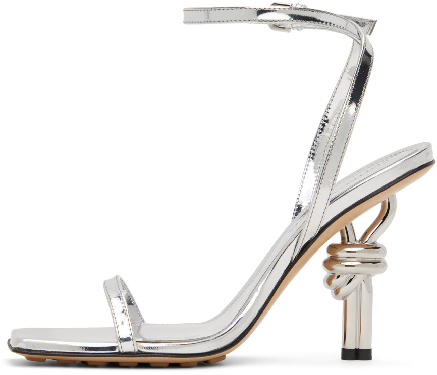Bottega Veneta Silver Knot Sandals