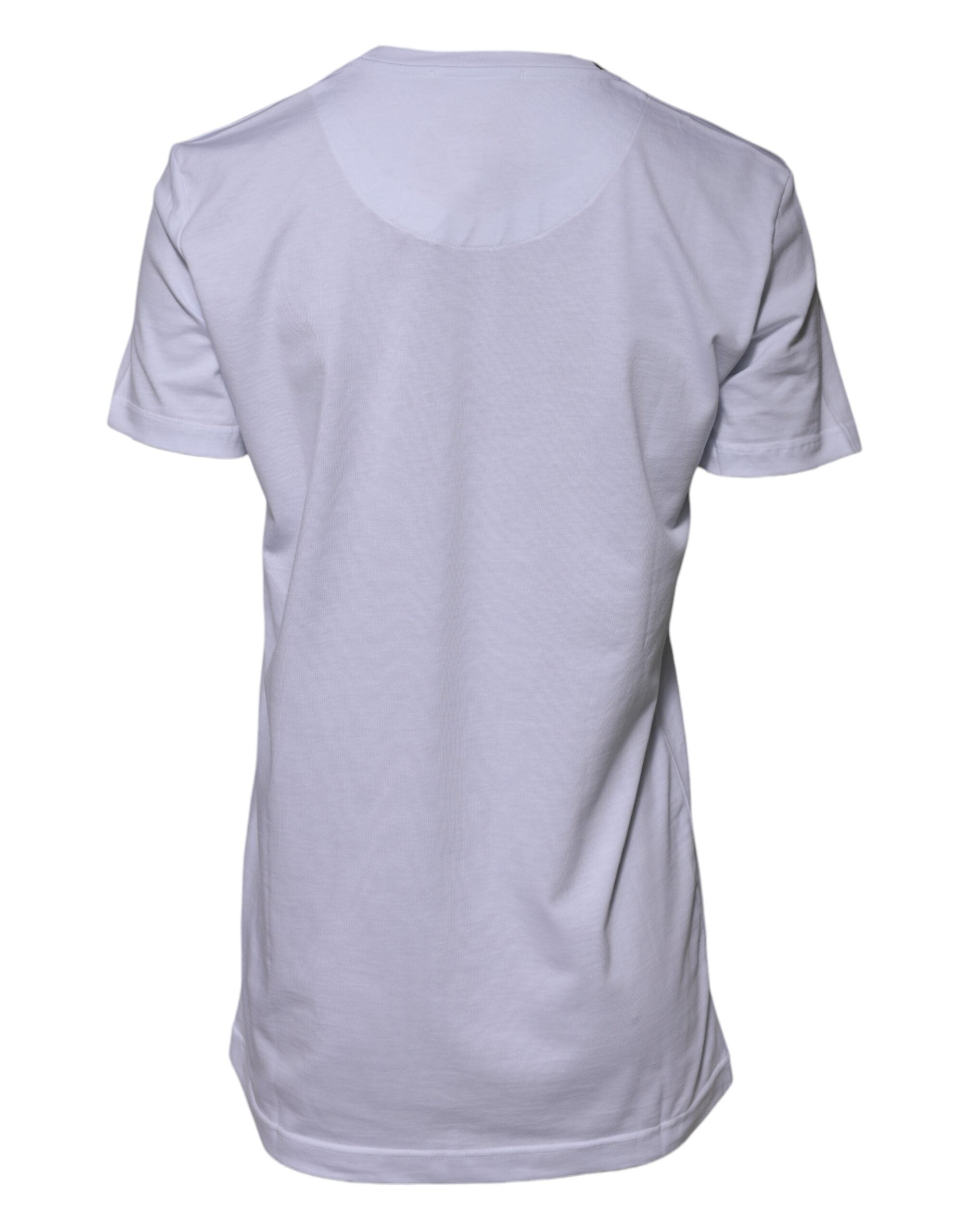 Crew Neck Cotton T-Shirt — White