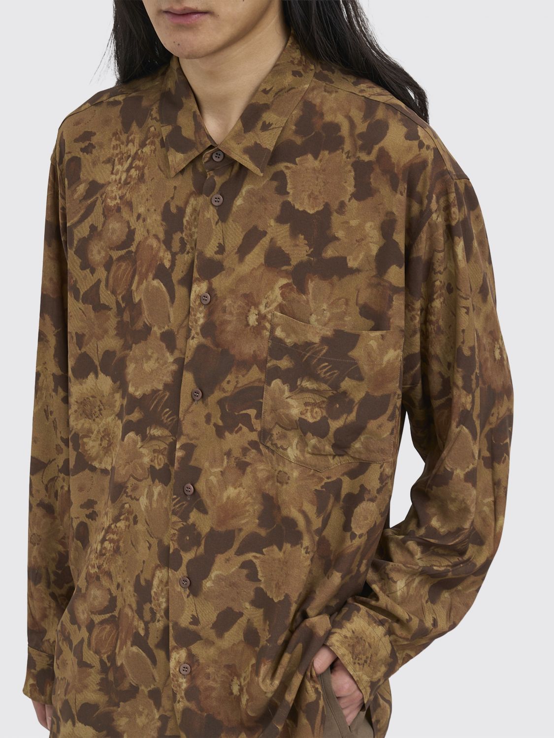 Shirt Men color Brown