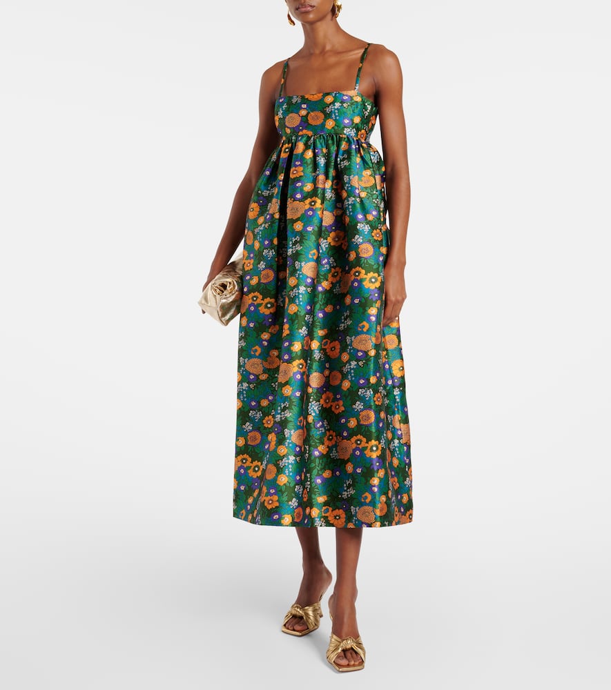 Alémais Printed open-back maxi dress