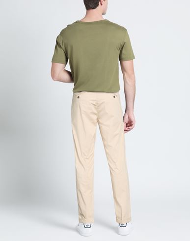 Man Pants Beige Size 42 Cotton, Elastane