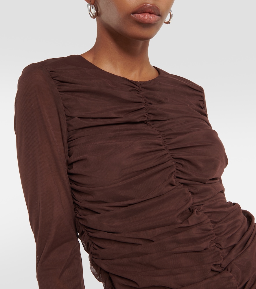 Jacques gathered mesh top