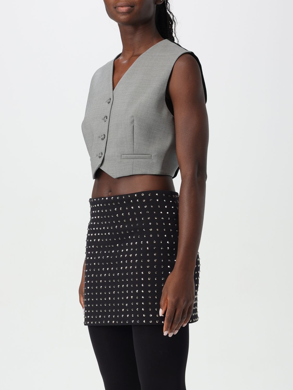 Waistcoat Woman color Grey