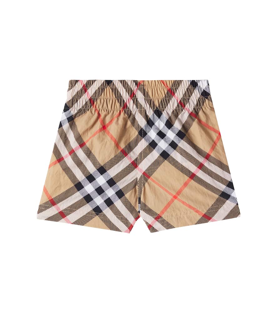 Burberry Kids Baby Burberry Check swim trunks