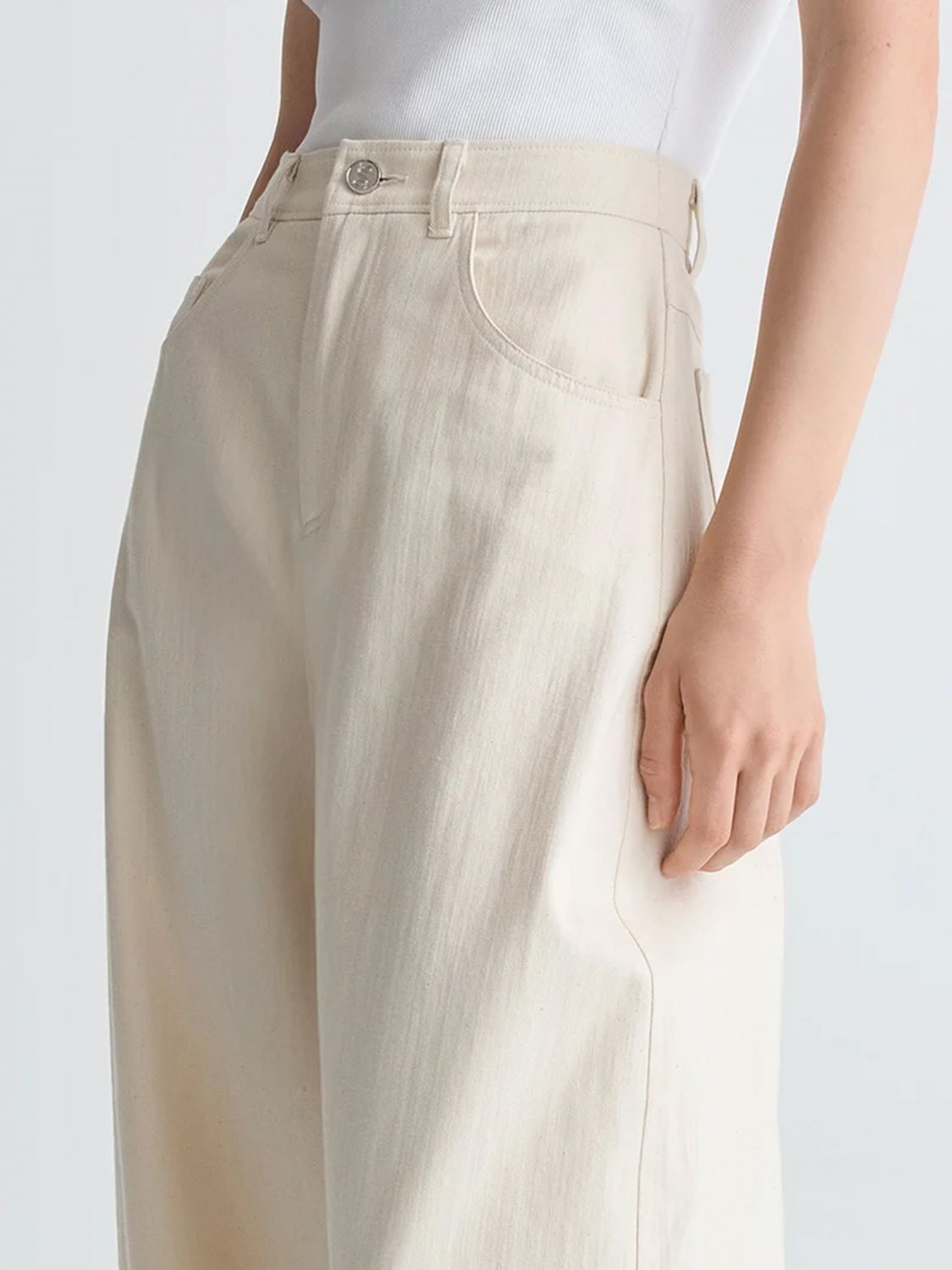 SÉFR Pants Woman color Ecru