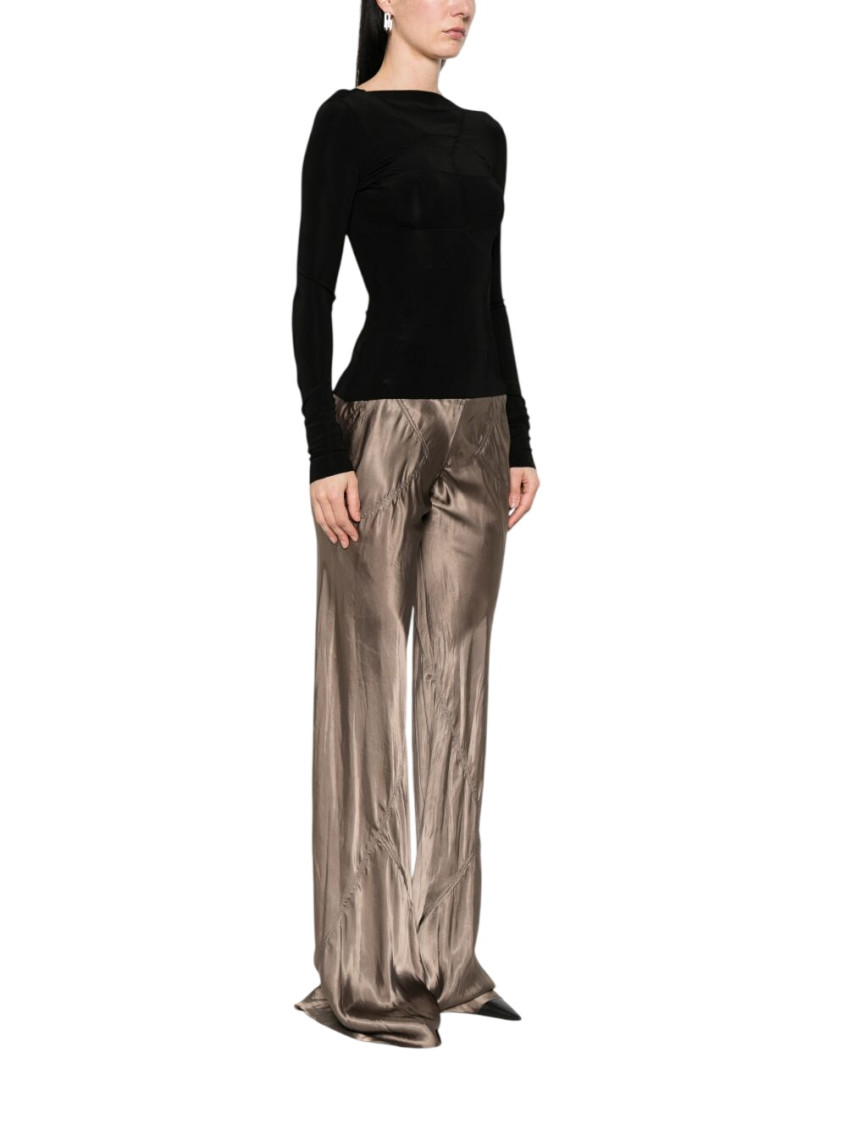 Rick Owens - long sleeve top fitted stretch silhouette