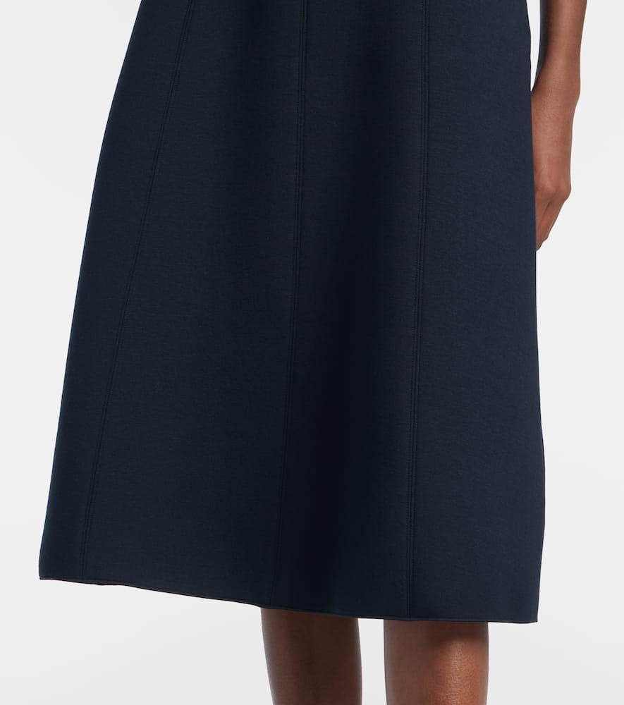 Abaco pleated jersey midi skirt
