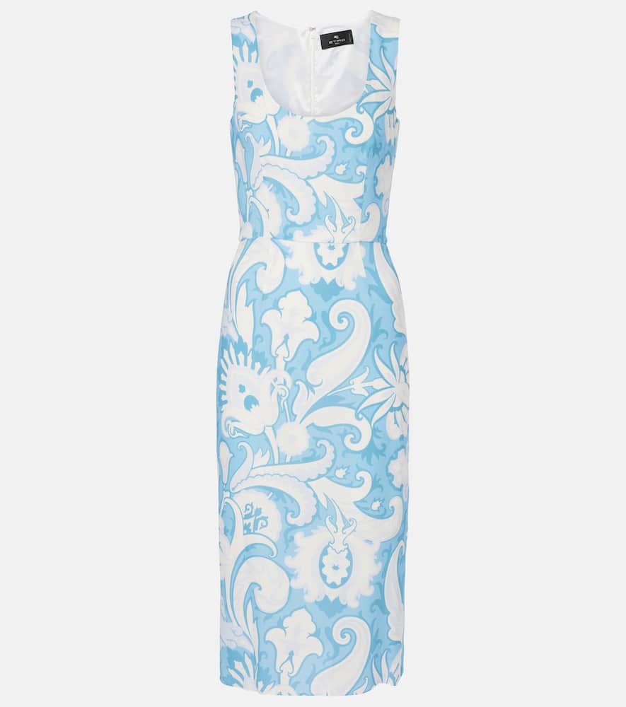 Printed midi dress