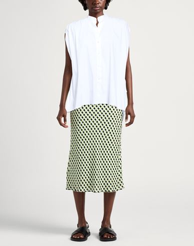 Woman Shirt White Size 8 Cotton, Polyamide, Elastane