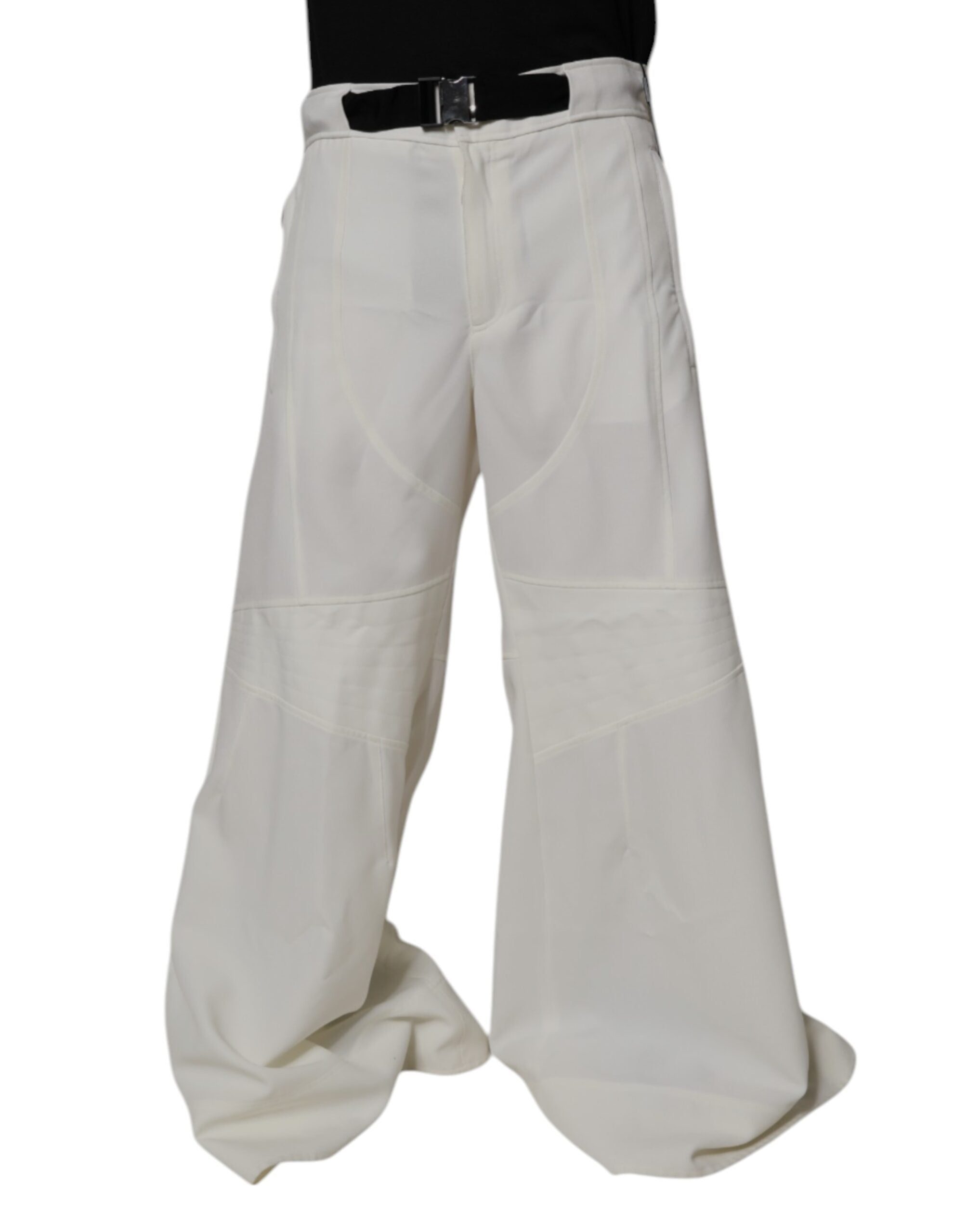 Wide Leg Trousers — White