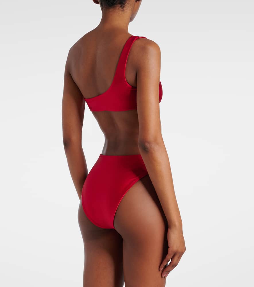 Incline high-rise bikini bottoms