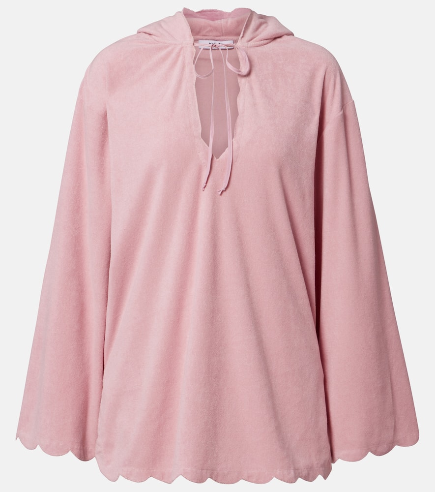 Baughman cotton-blend terry tunic