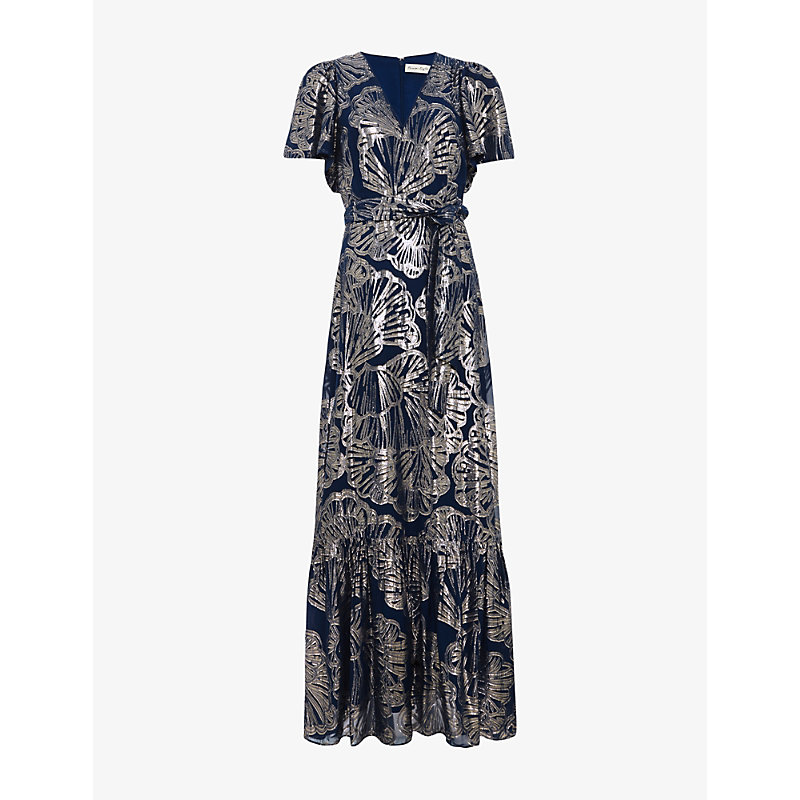 Womens Azale Filcoupe Tie-Waist Woven Maxi Dress