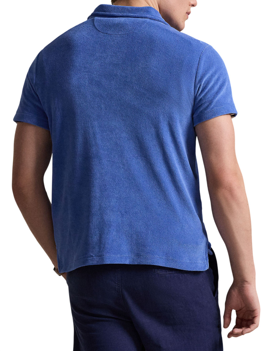 Blue Shirt Collar Polo