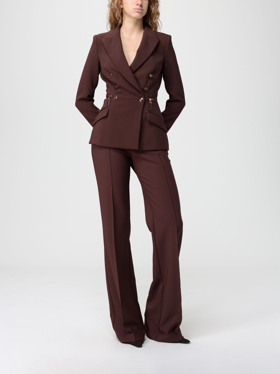 Pants Woman color Coffee