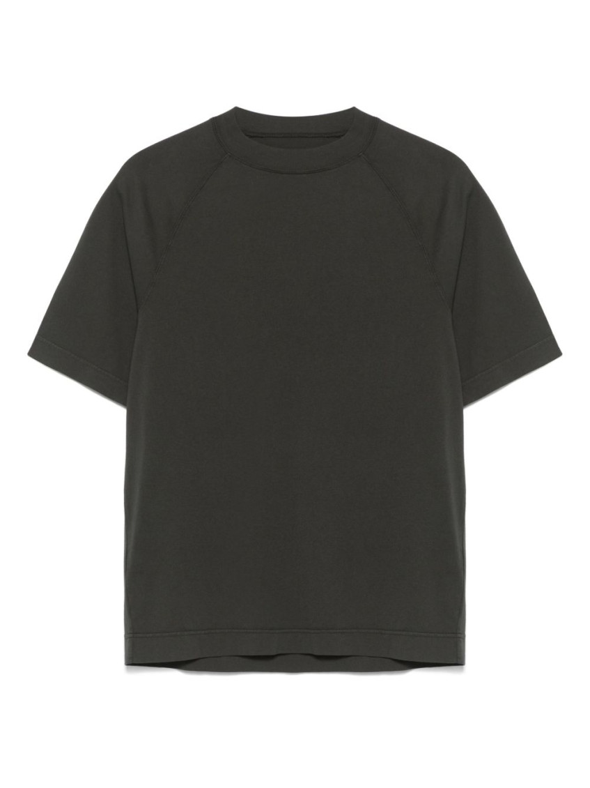 Dark Grey Crewneck Cotton T-Shirt
