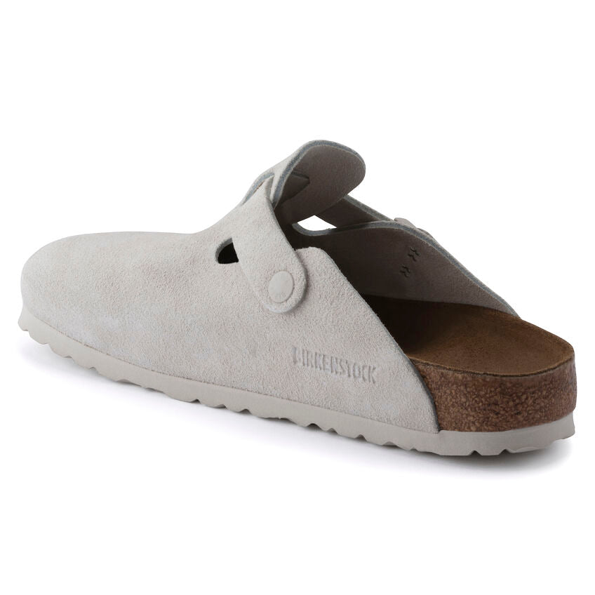 Boston Suede Leather Sandals 'Antique White'