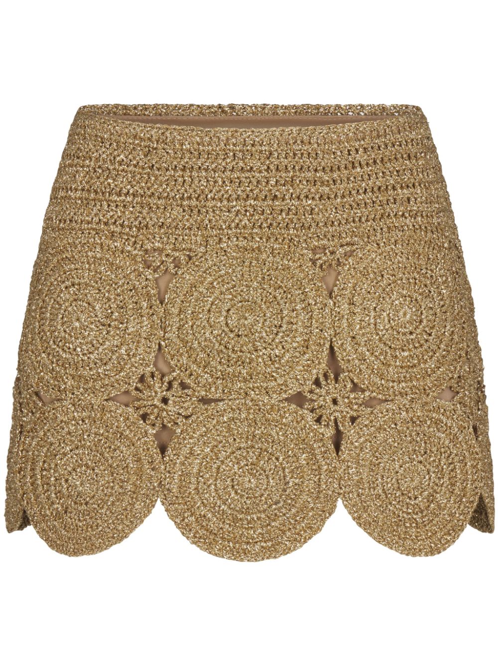 Beep Beep mini skirt - Gold
