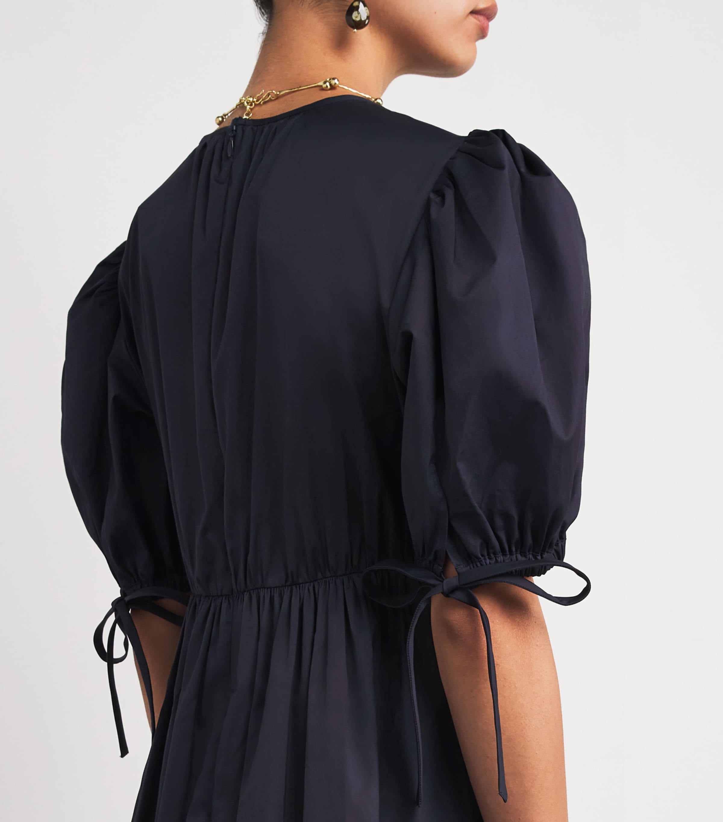 Ulla Johnson | Short-Sleeve Collage Midi Dress | Realry