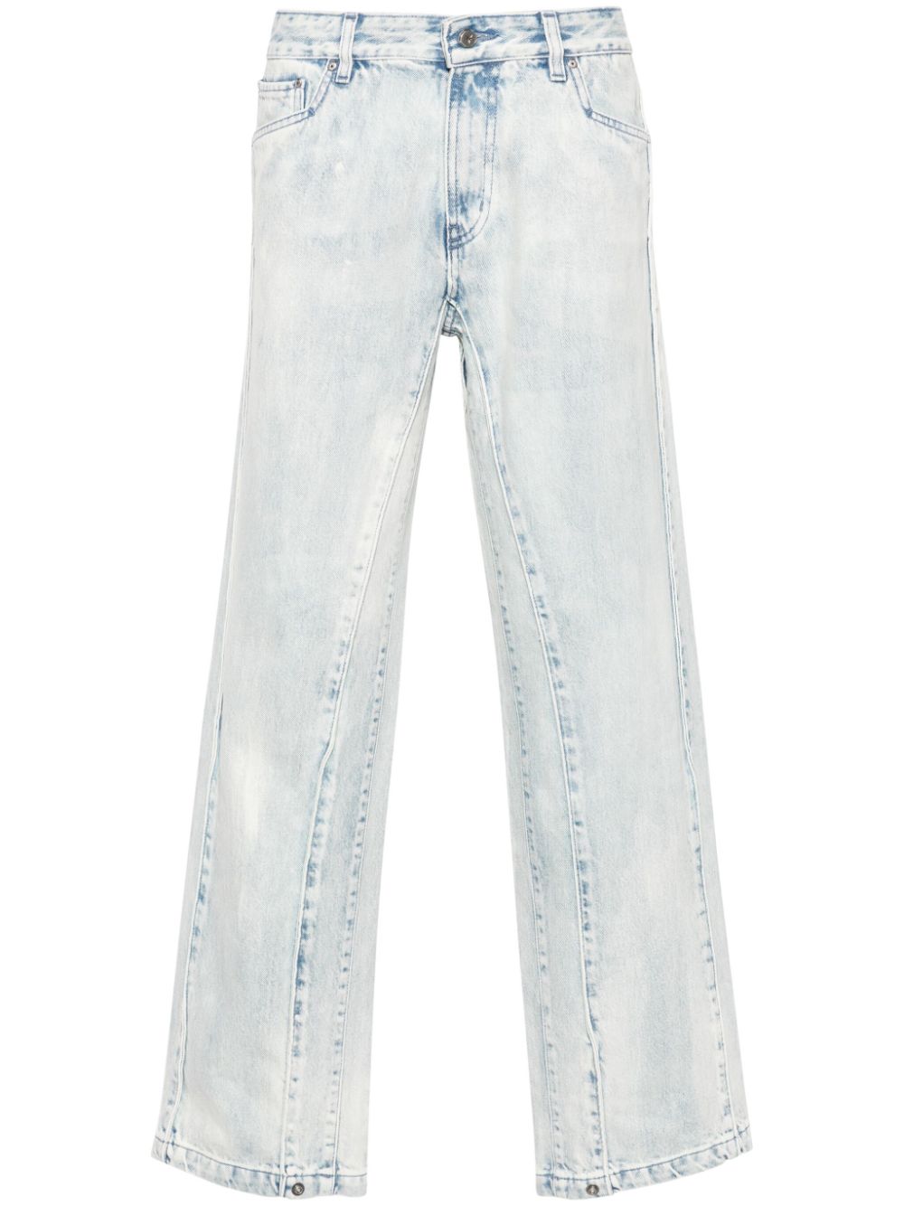 Towers mid-rise straight-leg jeans - Blue