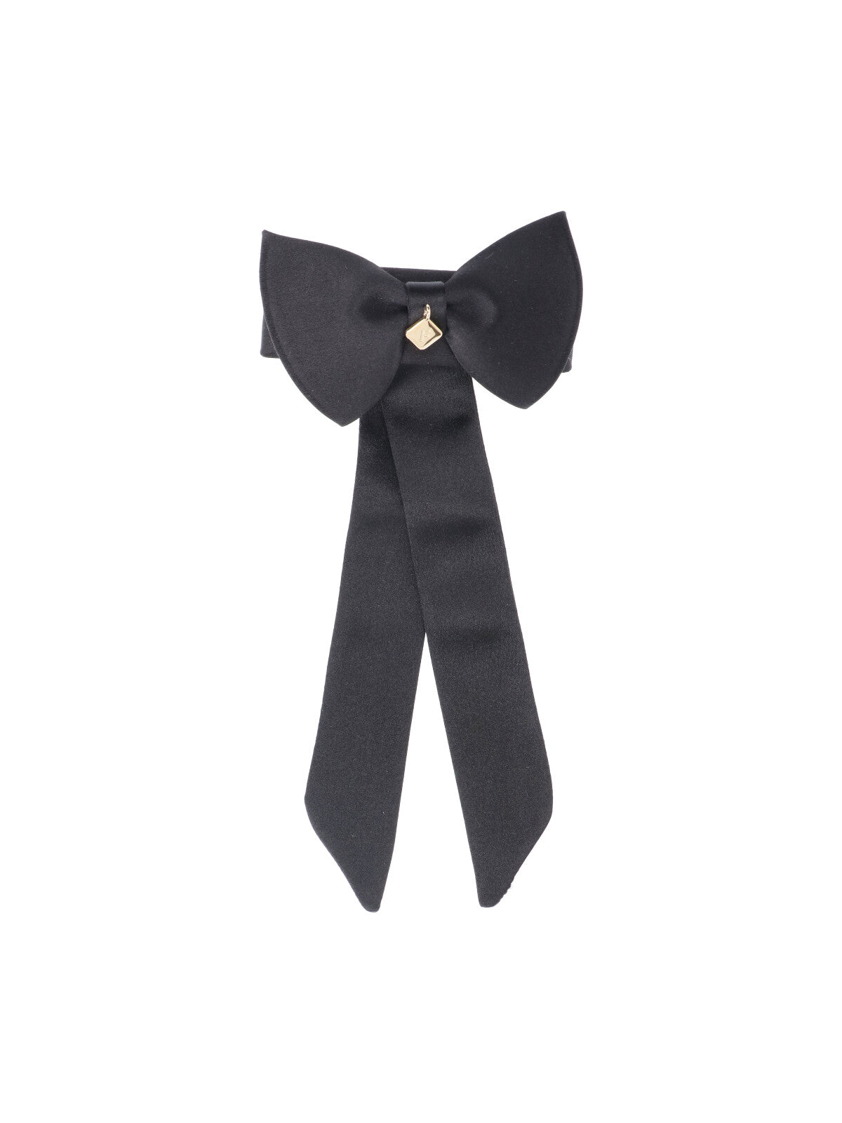 Feminine Silk & Viscose Accessory with Brass and Leather Details