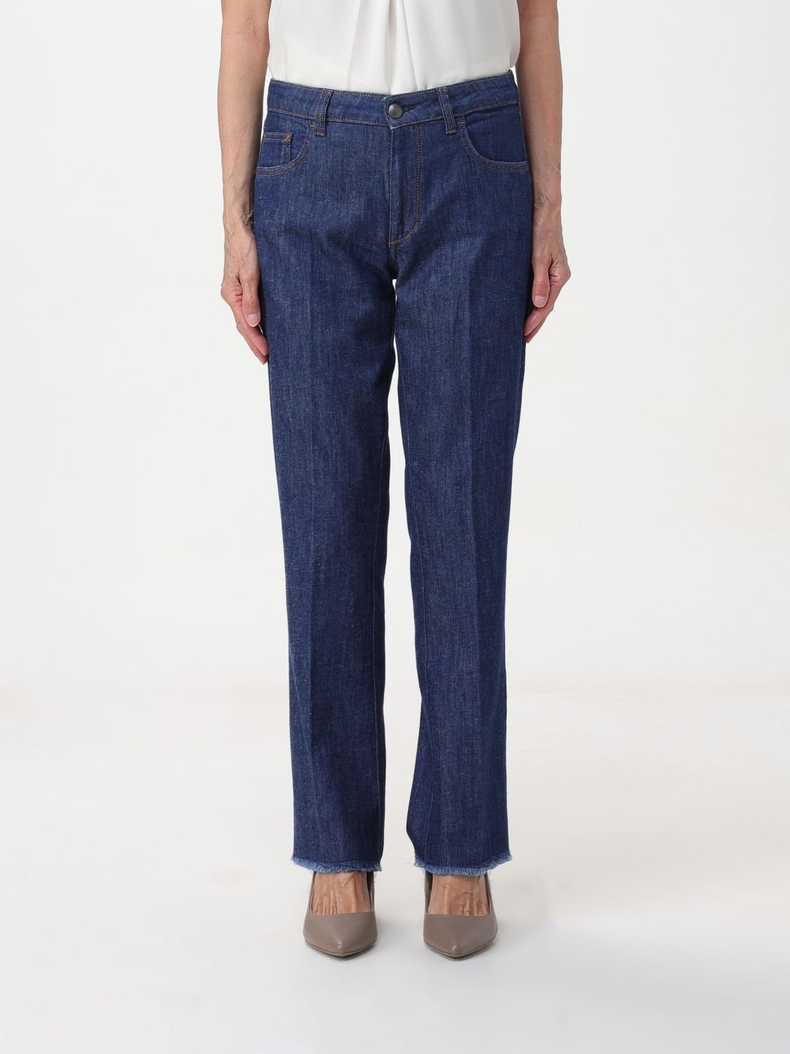 Pants Woman color Blue 1