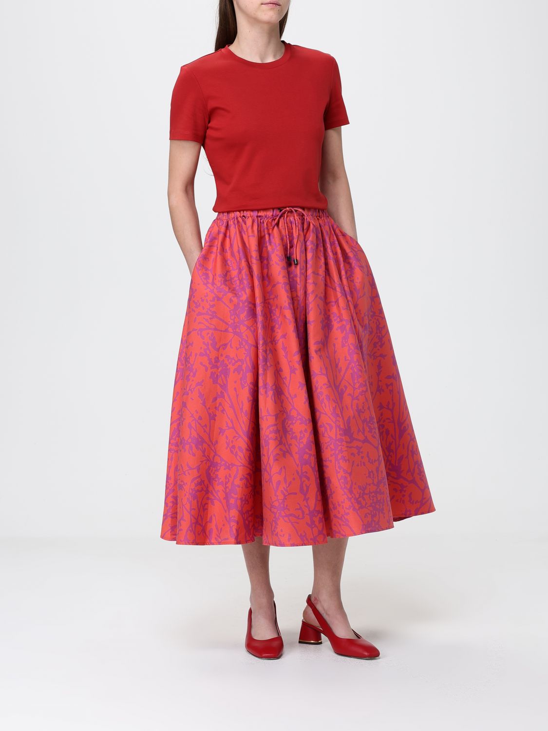 Skirt Woman color Coral