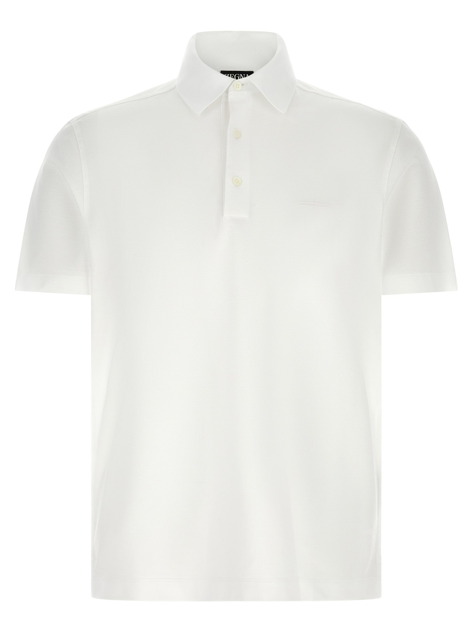 Cotton Piqué Polo Shirt — White