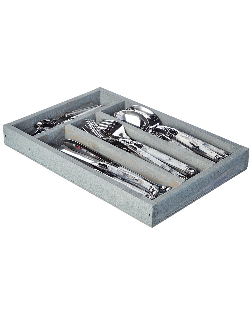 Dnu 24Pc Marble Flatware
