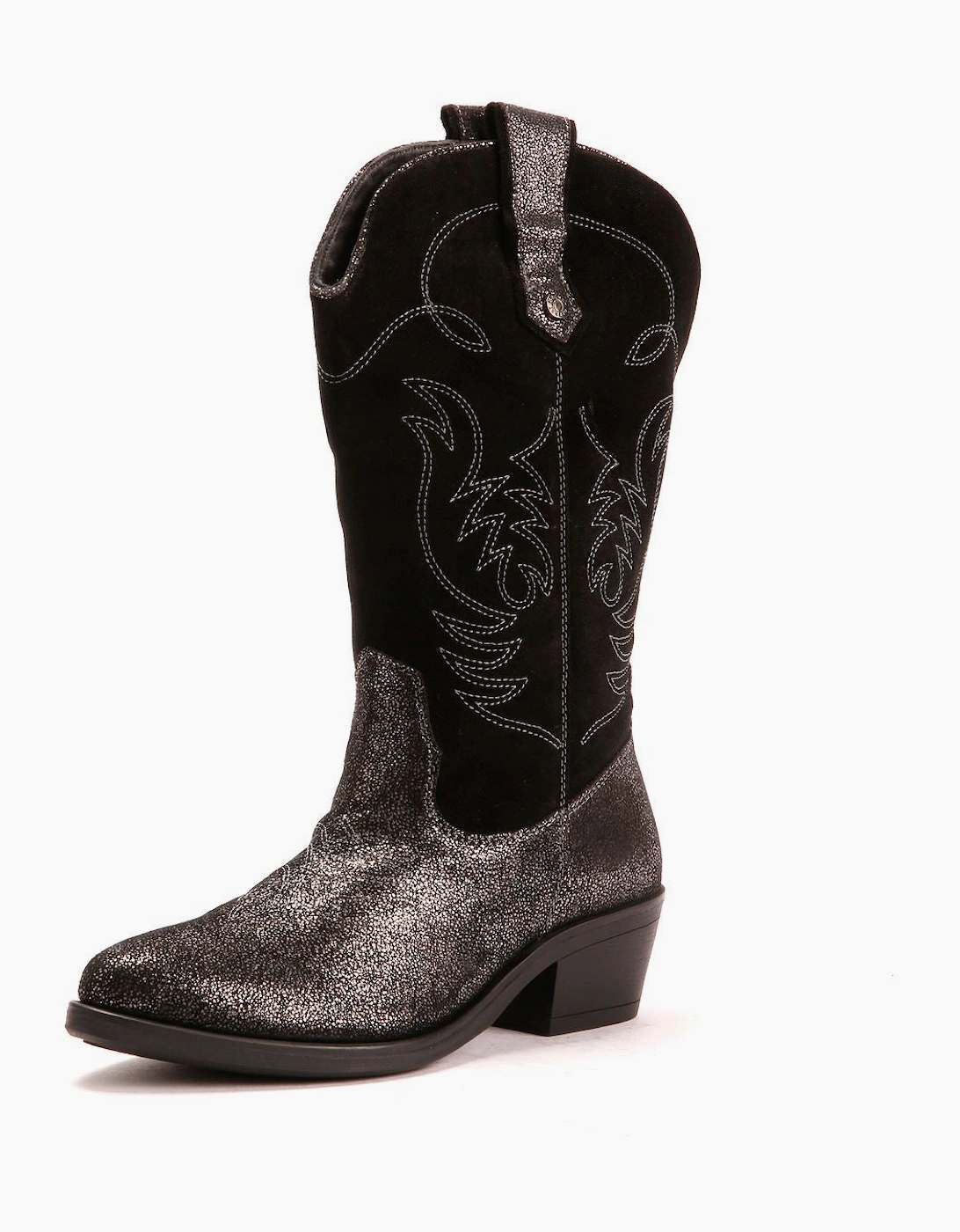 Women's Osprey London The Louisiana Leather Women's Black/Gunmetal Boot