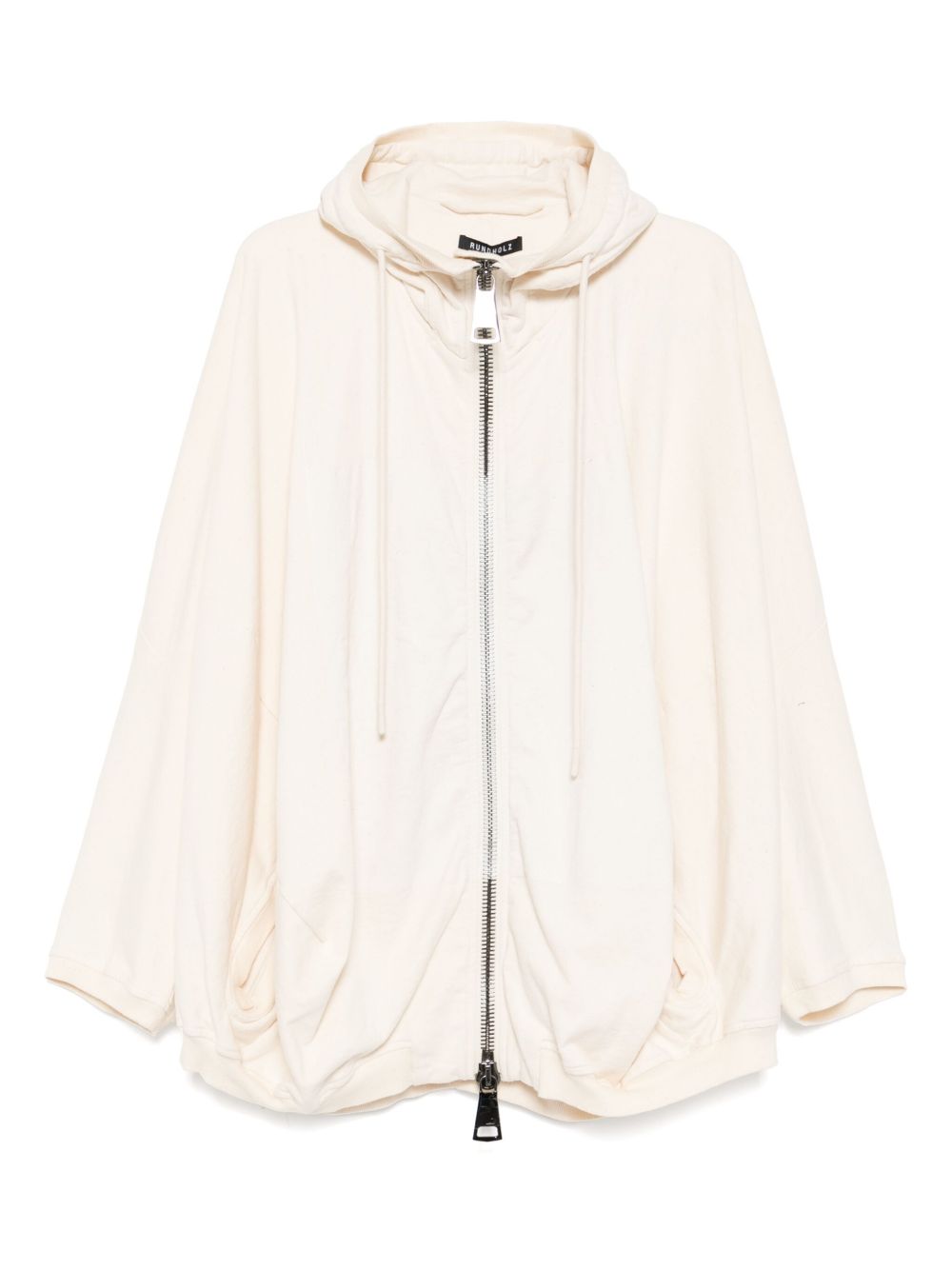 Rundholz zip-up hoodie - White