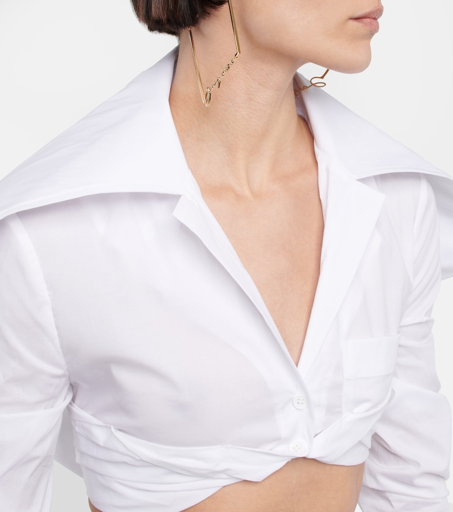 La chemise Meio cotton cropped shirt