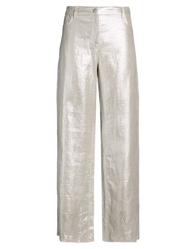 Woman Pants Silver Size 14 Linen