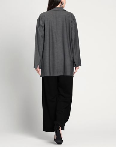 Woman Blazer Charcoal Size 1 Polyester, Viscose, Elastane