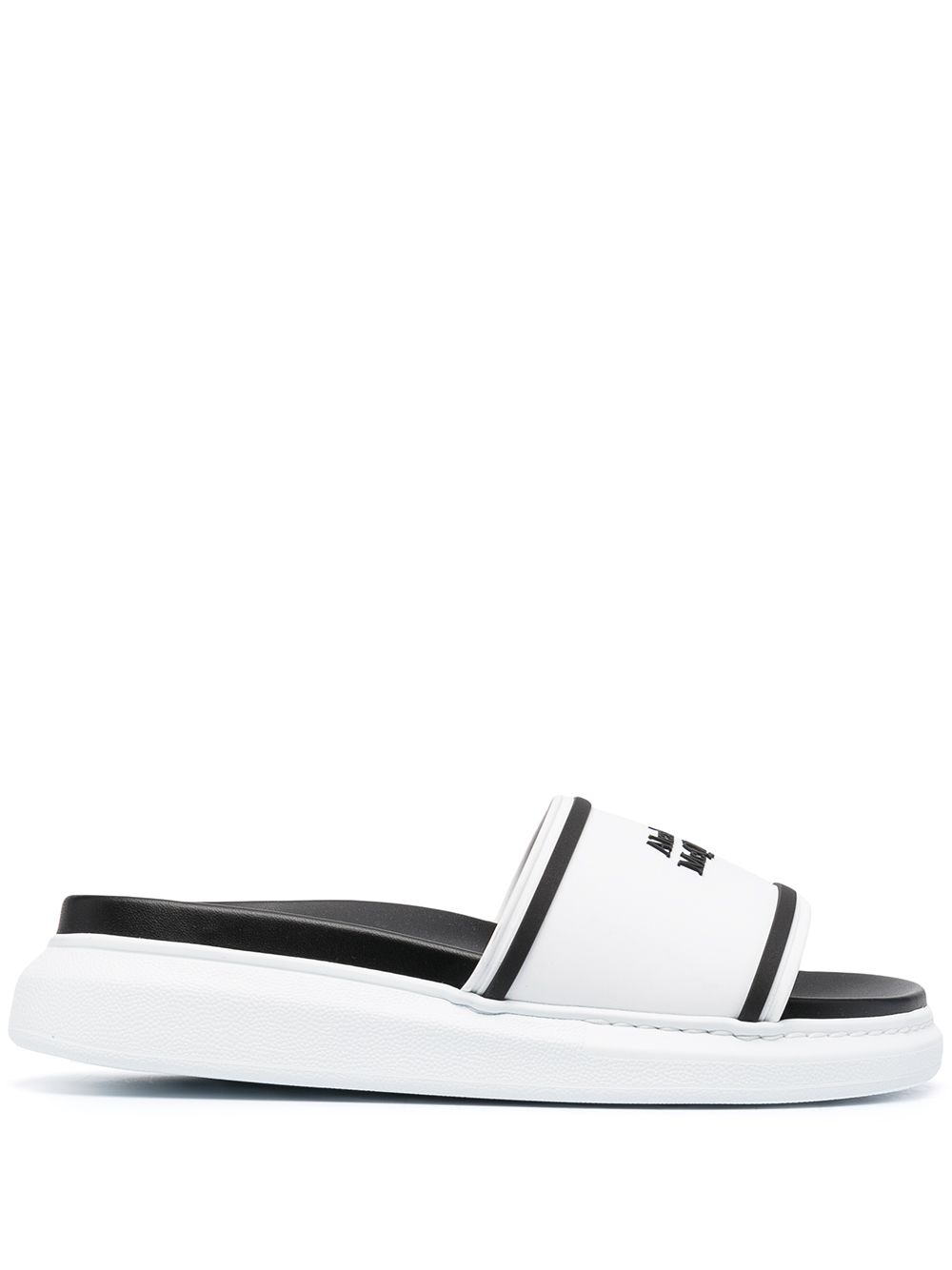Debossed logo slides - White