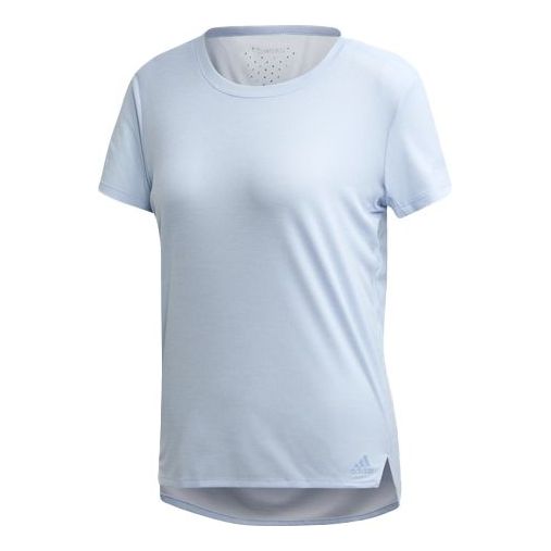(WMNS) Training Sports Round-neck Short-sleeve Tee Blue