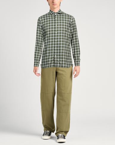 Man Shirt Green Size 15 ½ Cotton