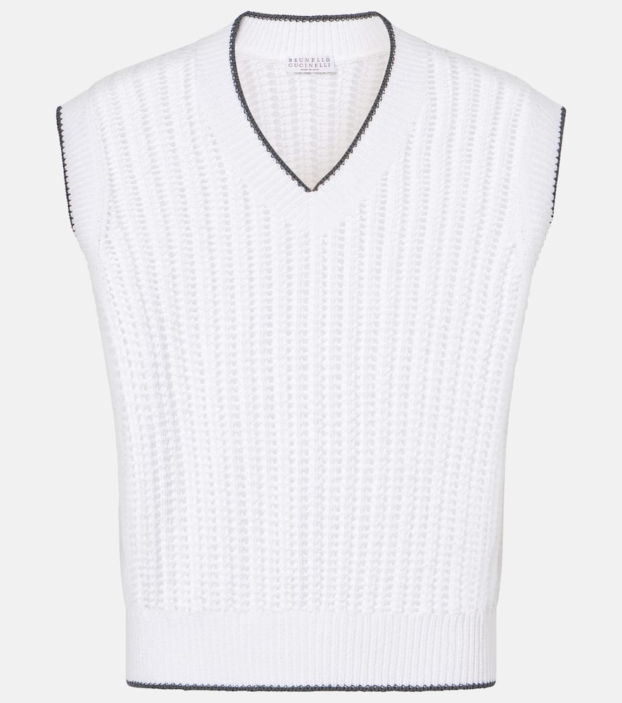 Cotton sweater vest