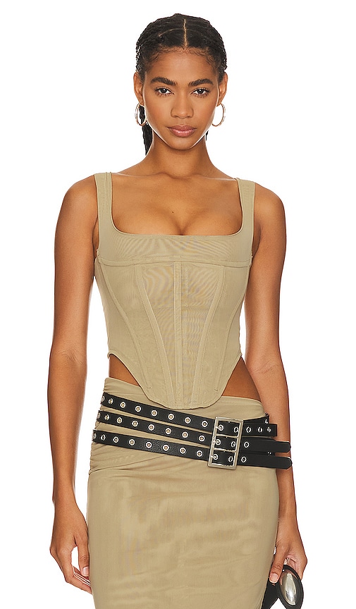 Miaou Campbell Corset in Sage. -  XS also in