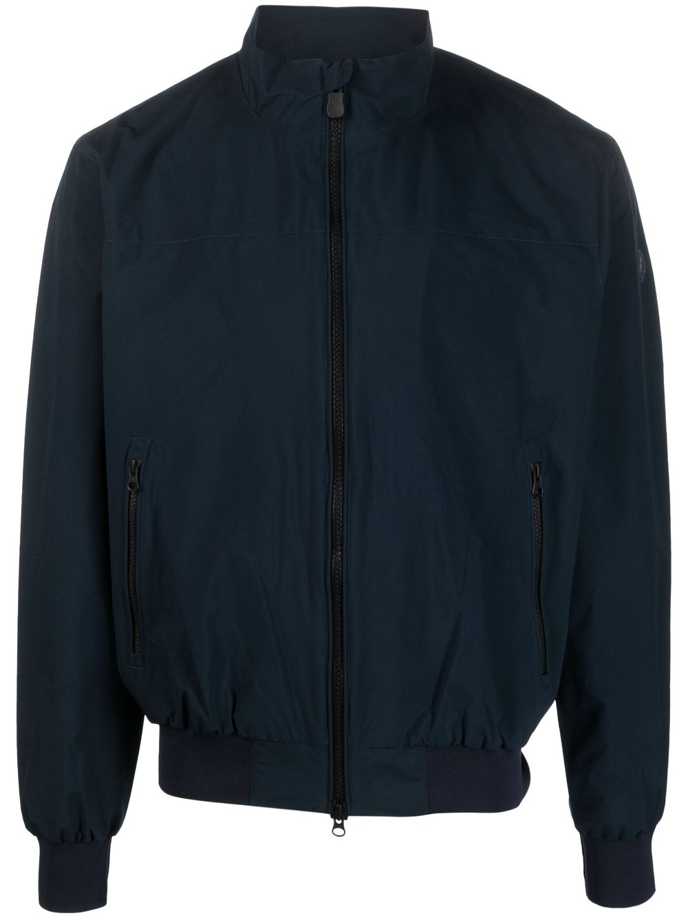 Finlay zipped bomber jacket - Blue