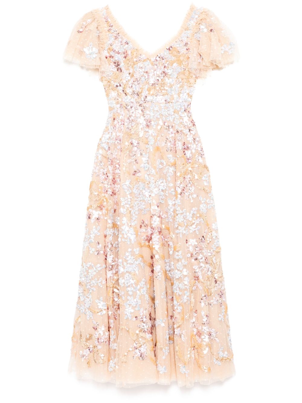 Daning ribbon gown - Gold