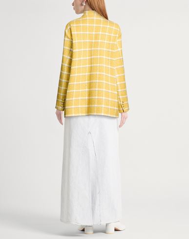 Woman Jacket Yellow Size 10 Virgin Wool