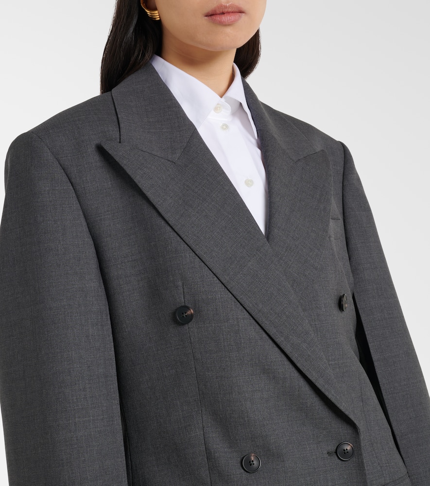 Róhe Double-breasted virgin wool coat
