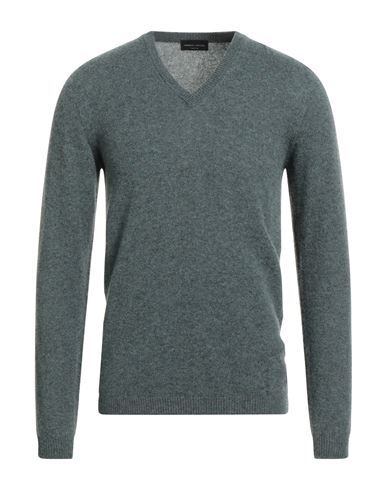 Man Sweater Slate blue Size 38 Wool