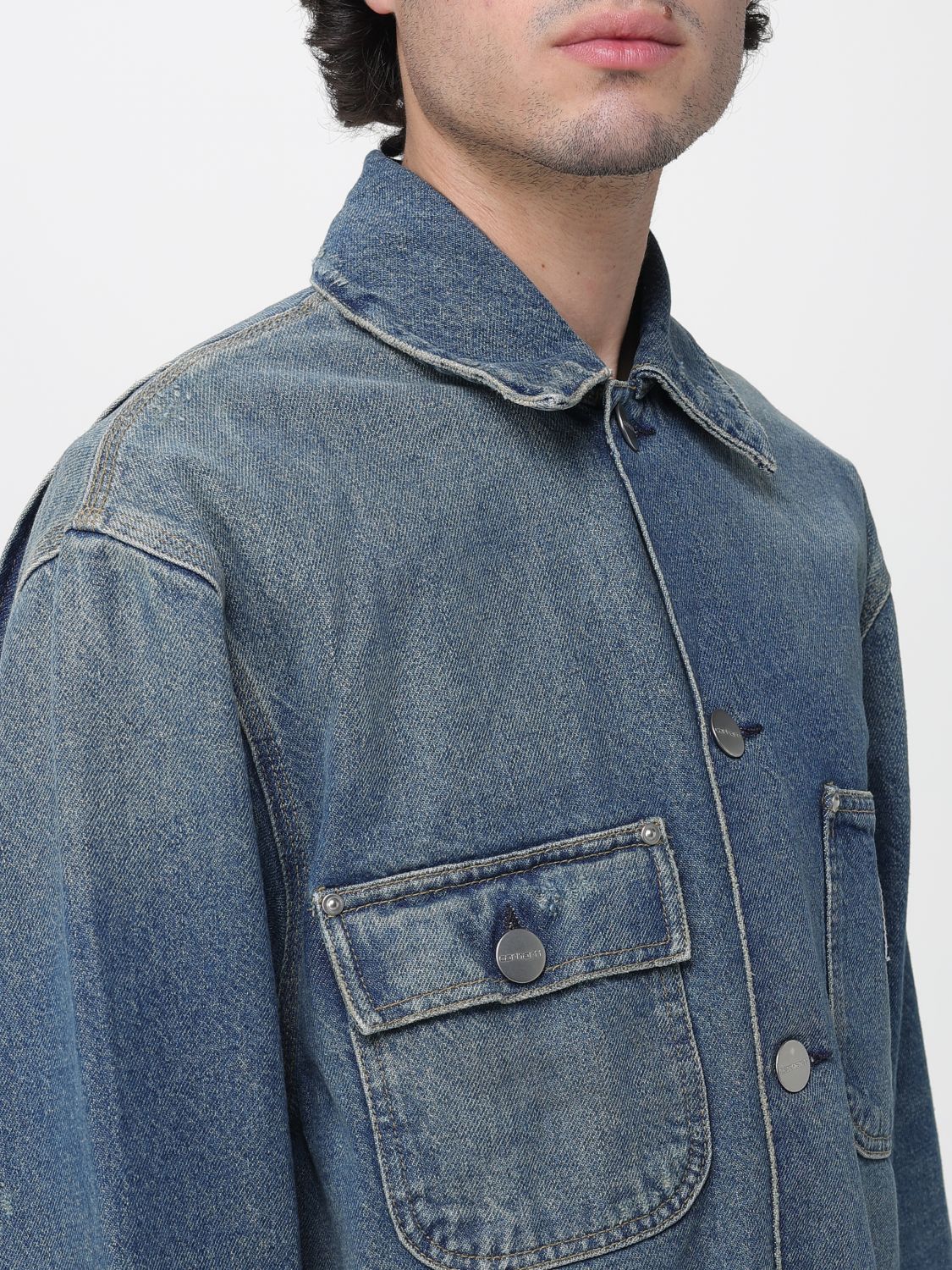 Jacket Men color Denim